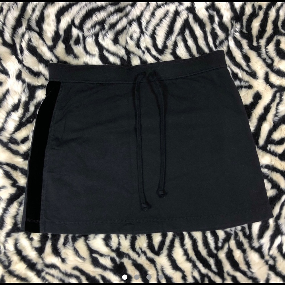 Black mini skirt